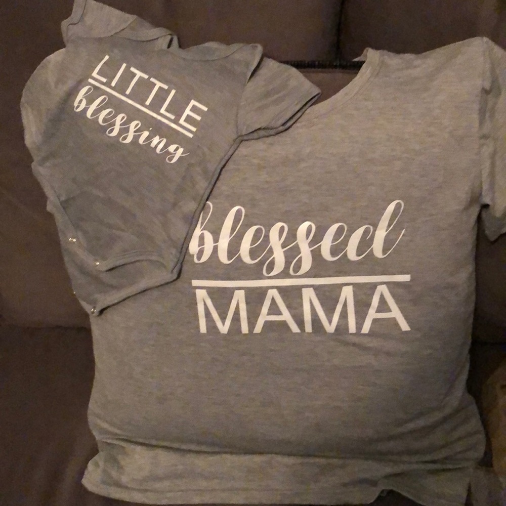 “Bless”Mommy and Me Tee Set..Brand New 1 Set Left